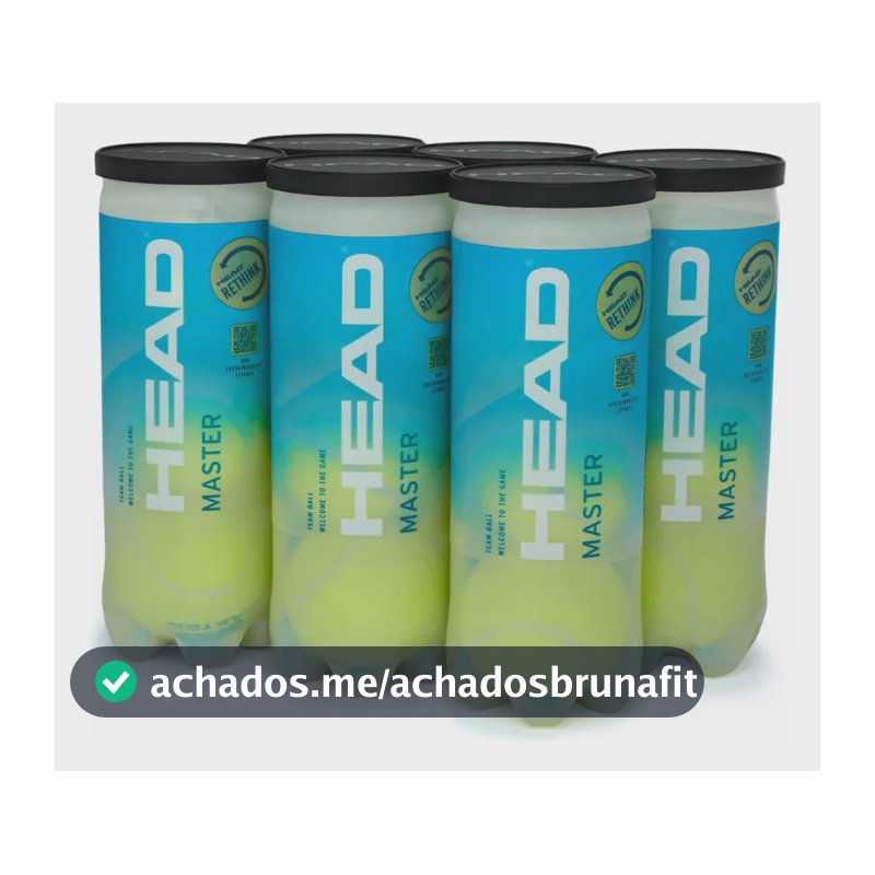Bola De Tênis Head Master Pack Com 6 Tubos