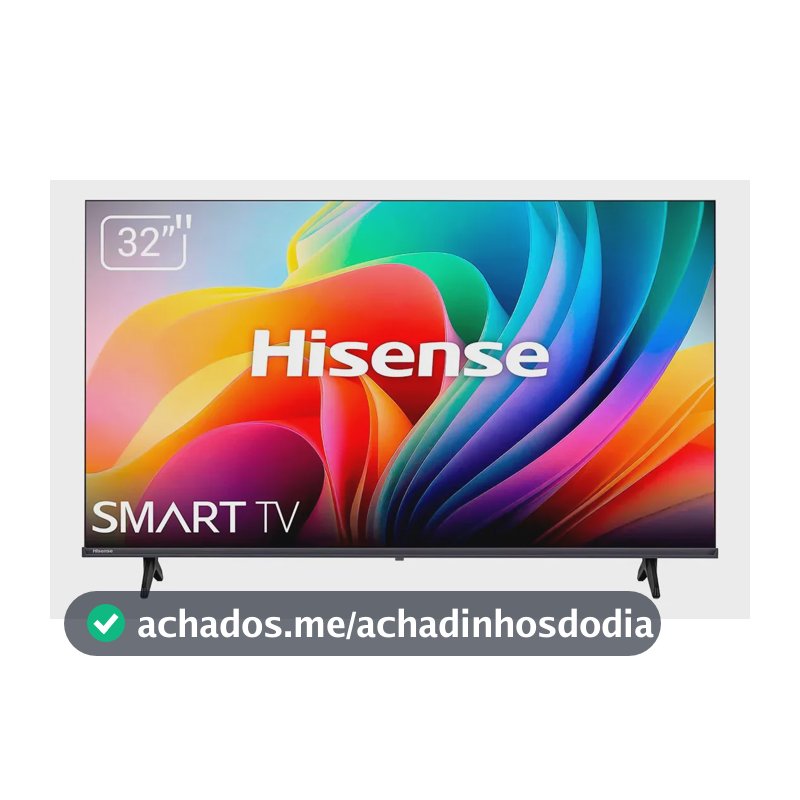 Smart TV Hisense HD 32" Polegadas 32A4NV com HDR10, DTS Virtual X, Compatibilidade Alexa