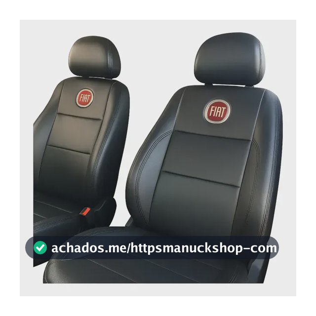 Kit Capa Para Banco Couro Fiat Strada Cabine Simples Preto 2023