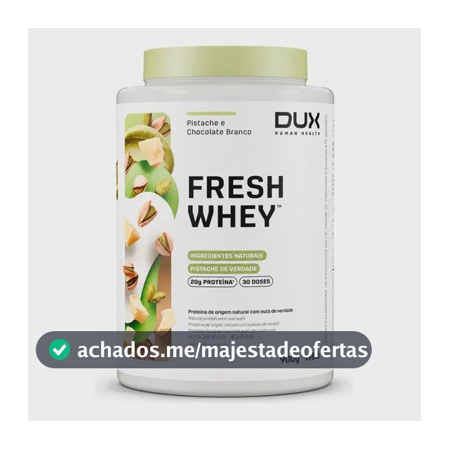 Proteína Dux Nutrition FreshWhey em pó sabor Pistache e Chocolate Branco x 900g