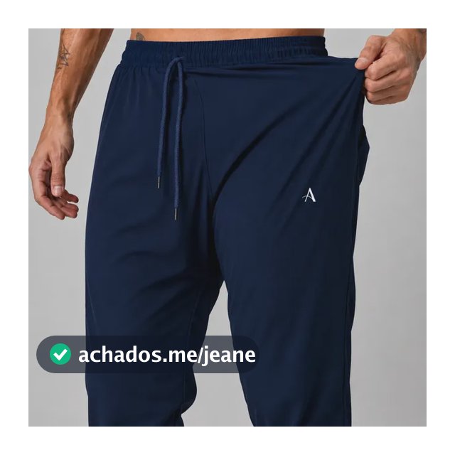 Calça Jogger Academia Tactel Com Elastano Com Zíper Treino
