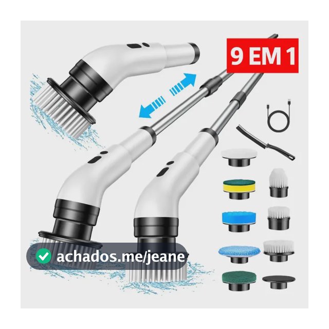 Escova Elétrica de Limpeza DeckCasa JY-6010 3000mAh 137 cm