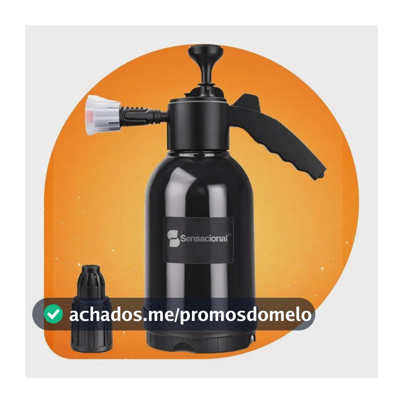 Snow Foam Pulverizador Manual Borrifador Espuma 2 Litros Alta Pressao Profissional Com 2 Bicos Automotivo Lavagem Carro Moto Limpeza Detalhamento Jardim Uso Geral Sensacional