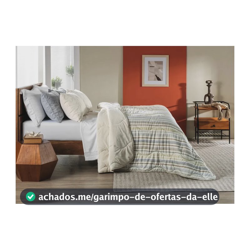 Coberdrom Edredom Grosso Dupla Face Blend Comfort Queen Altenburg Listras