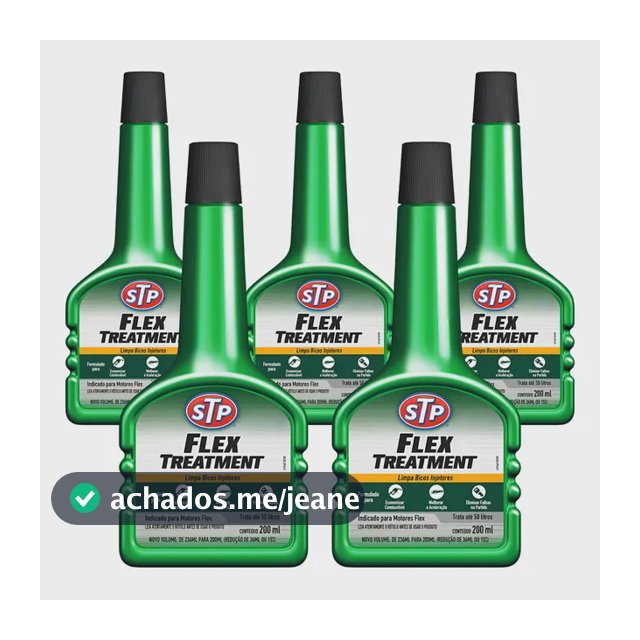 5 Aditivo Stp Flex Treatment - Combustível Alcool E Gasolina Cor Verde