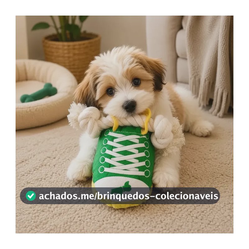 Buppy Pet Brinquedo Pelúcia Tênis Pequeno/médio Multicolorido Cachorro