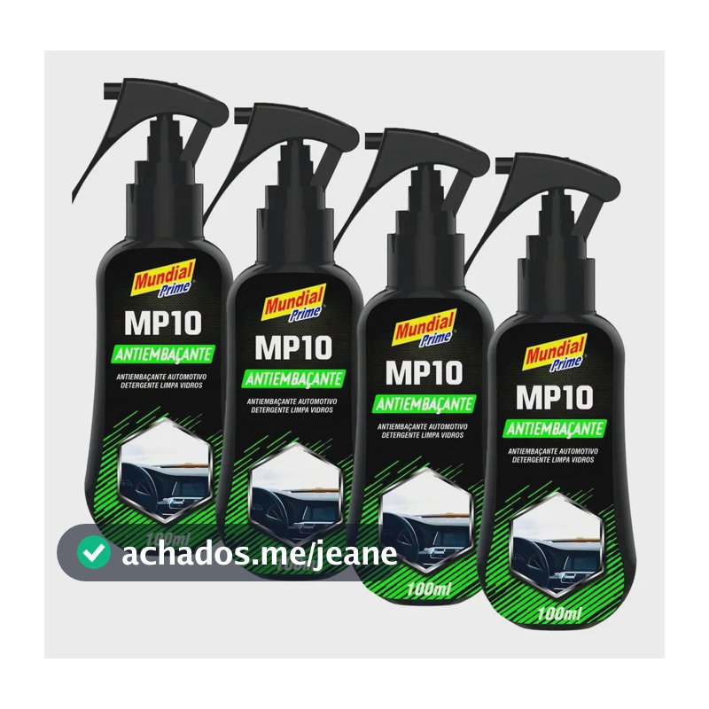 Kit 4 Sprays Antiembaçante 100ml Para Vidros E Espelhos Auto