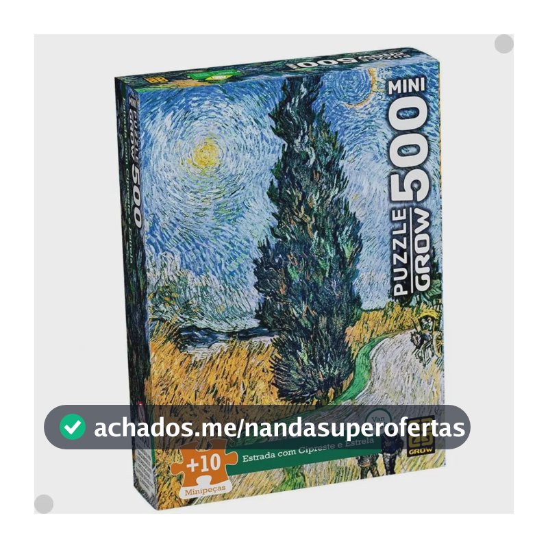 Quebra Cabeça Grow Van Gogh 500 Pcs Mini