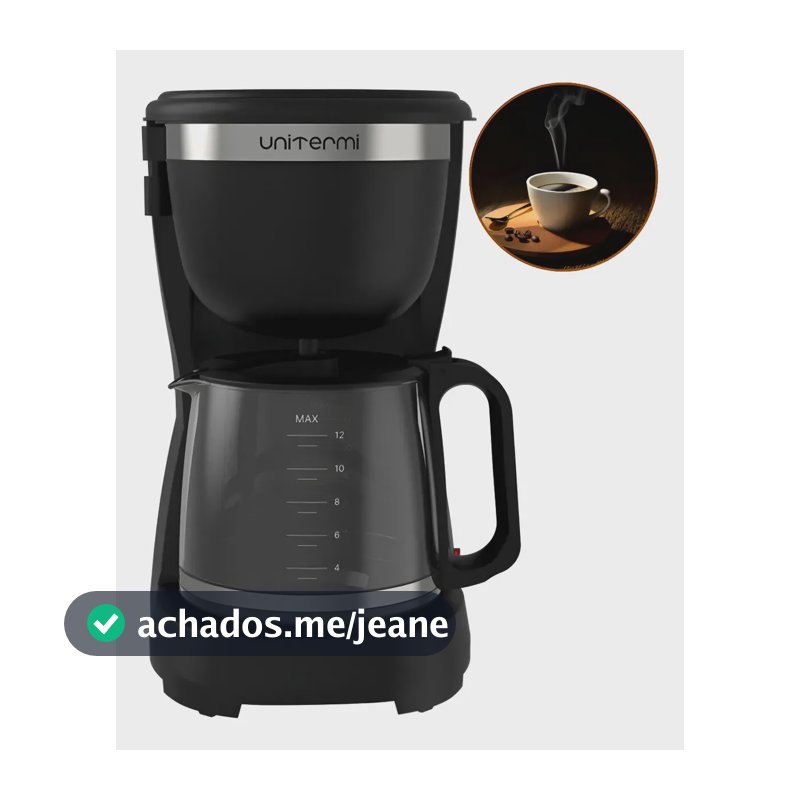 Cafeteira Elétrica 1,2 L 30 Xícaras Compacta Prática Preto 127v 1,2 L