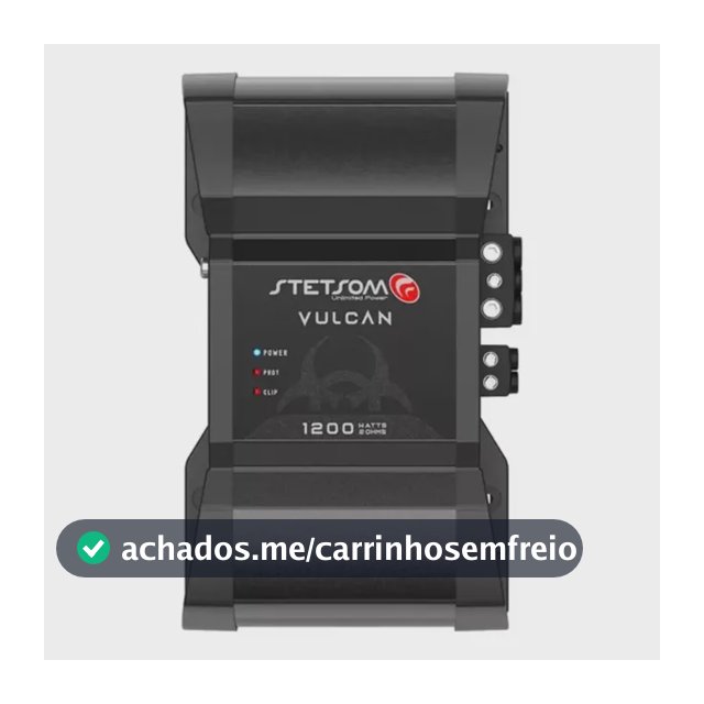 Amplificador Stetsom Vulcan 1200 1 Canal 1200w Rms 2 Ohms