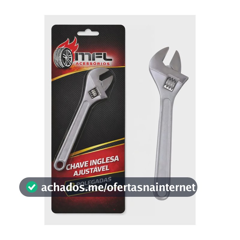 Chave Inglesa Ajustavel 8 Polegada 200mm Aco Universal MFL