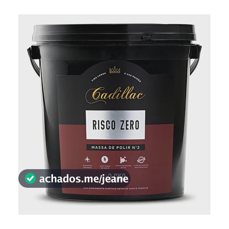 Massa De Polir Cadillac N° 2 Risco Zero, Para Carro, 3.6 Kg