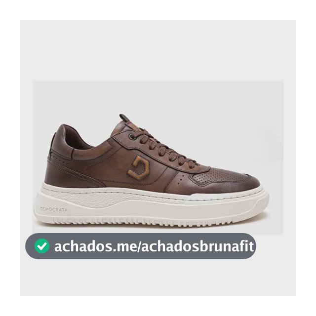 Democrata Tênis Denim Block Marrom