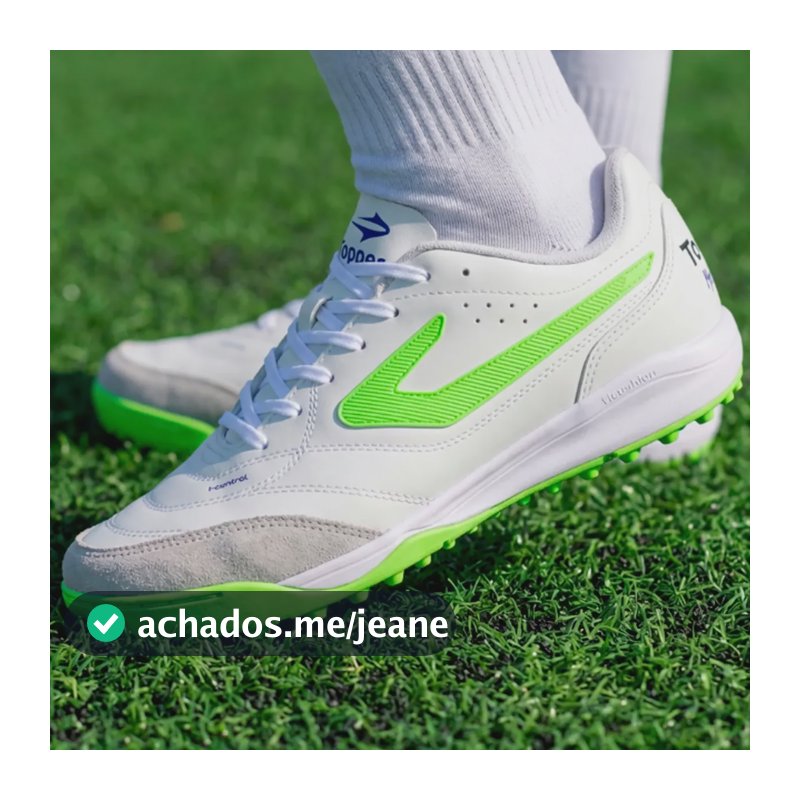 Chuteira Society Topper Maestro Club V Fut7 Sintético Verde/branco 42 Br