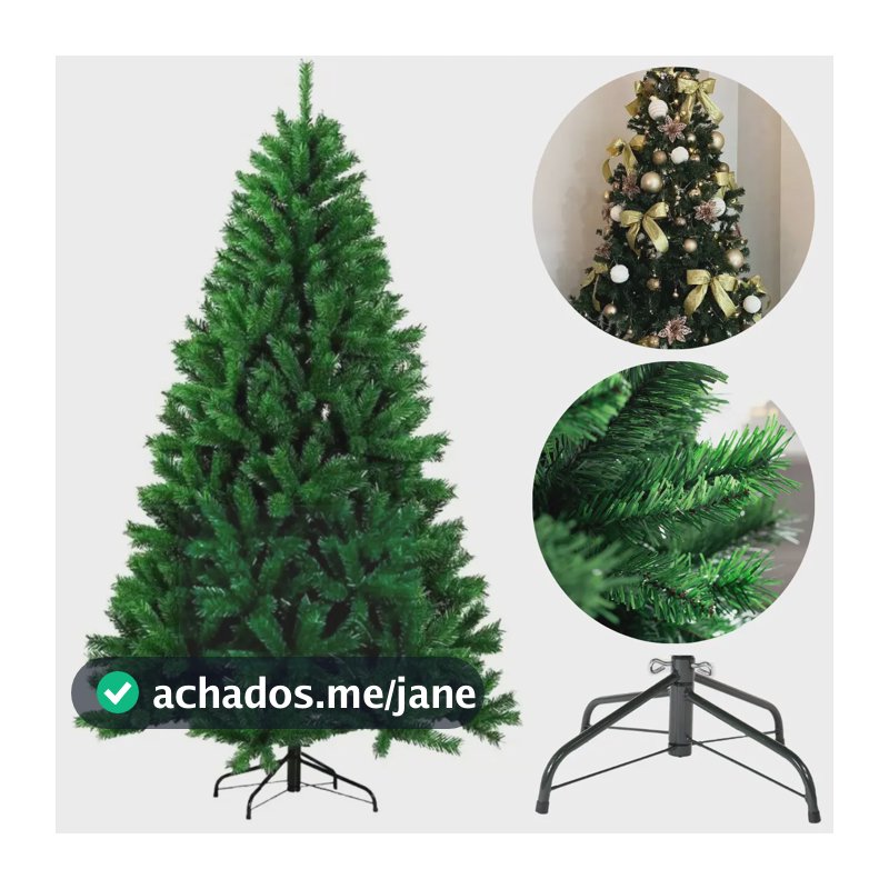 Arvore De Natal Pinheiro Luxo Gigante 240cm Bem Cheia 2,40m Premium D'presentes