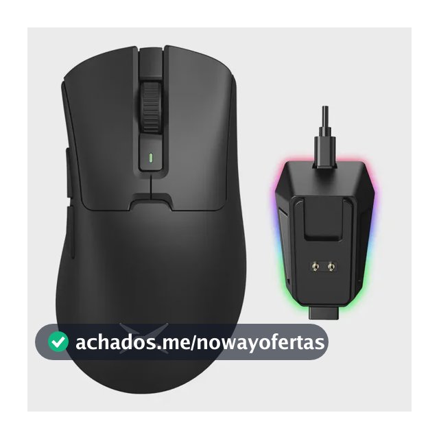 Delux M900pro Mouse Gamer Sem Fio 8000hz Paw3395 Com Dock Preto