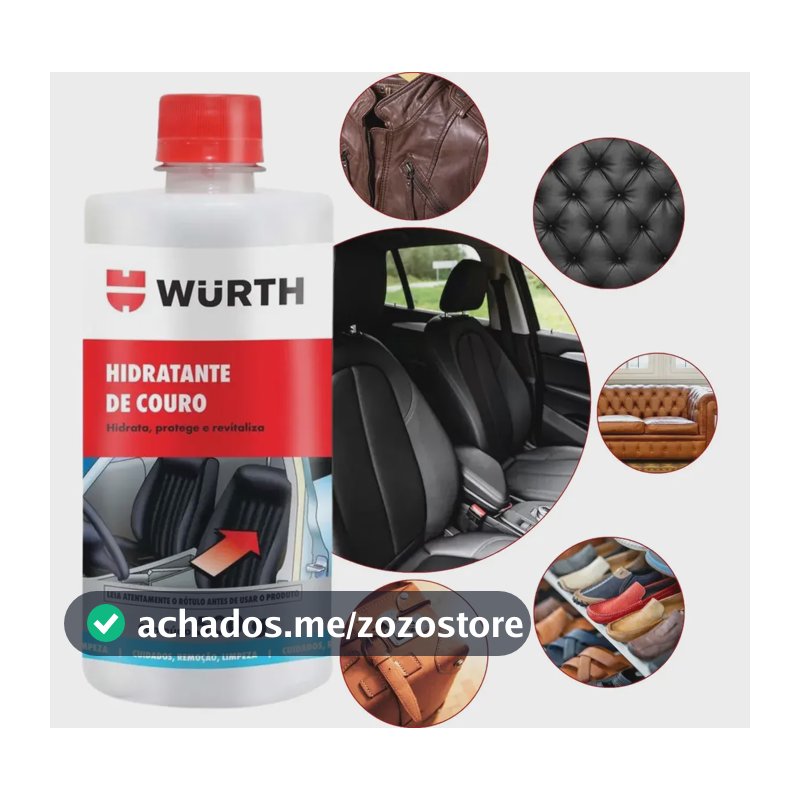 Hidratante Para Couro Automotivo Wurth 500g
