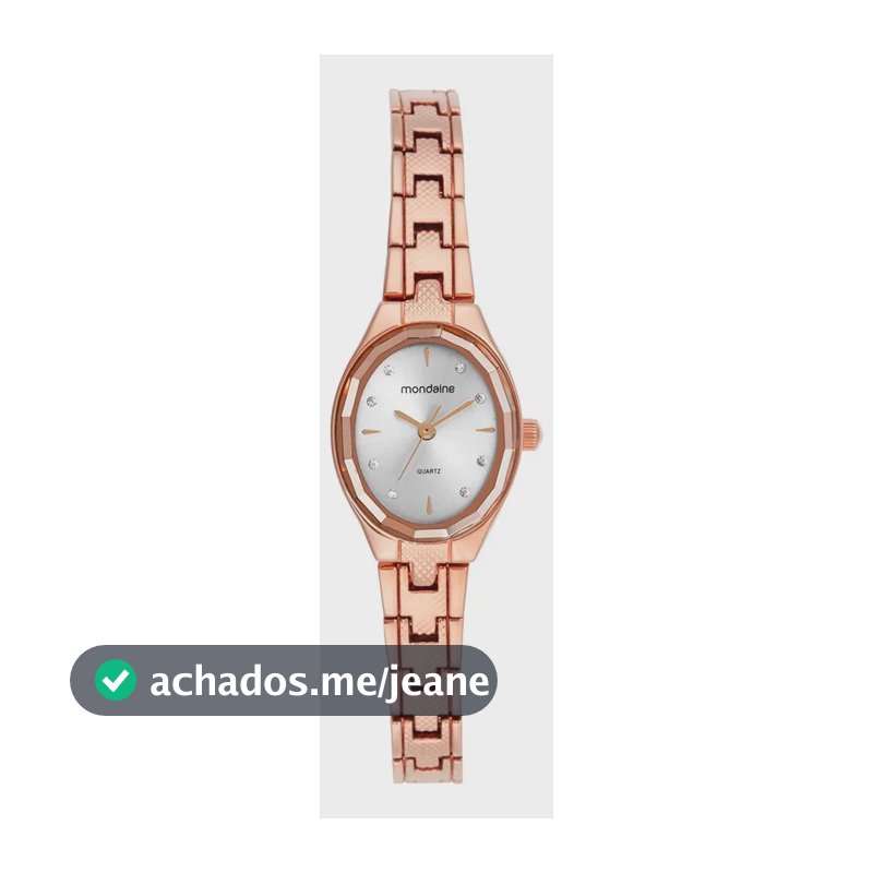 Relógio De Pulso Mondaine Feminino 32935lpmvrm2 Rosa Prateado