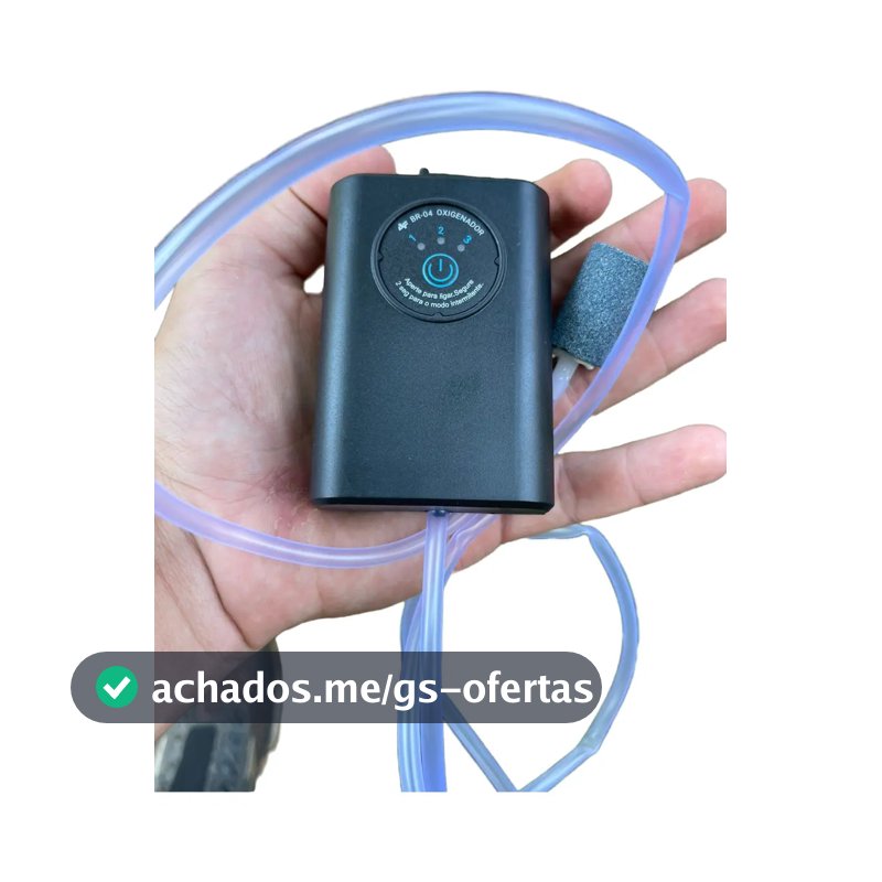 Oxigenador Portátil Para Isca Viva Aquário Bomba De Ar