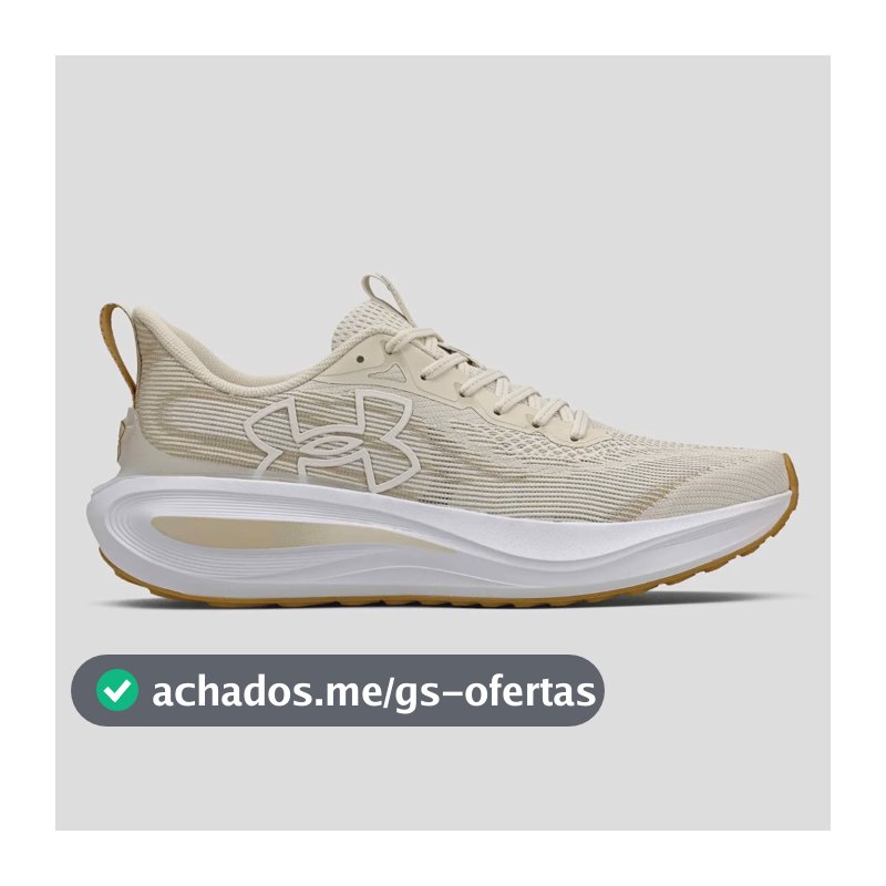 Tênis Masculino Charged Skyline 5 Under Armour Bege Liso 42 Br