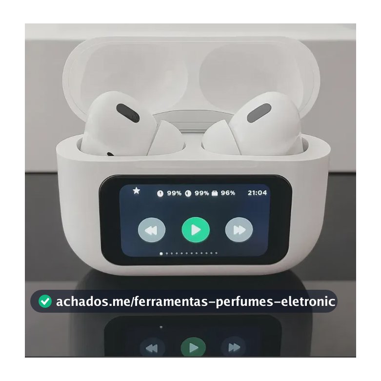 Fone Bluetooth A'Gold FN-BT43 Branco In-ear ANC com Tela Touch