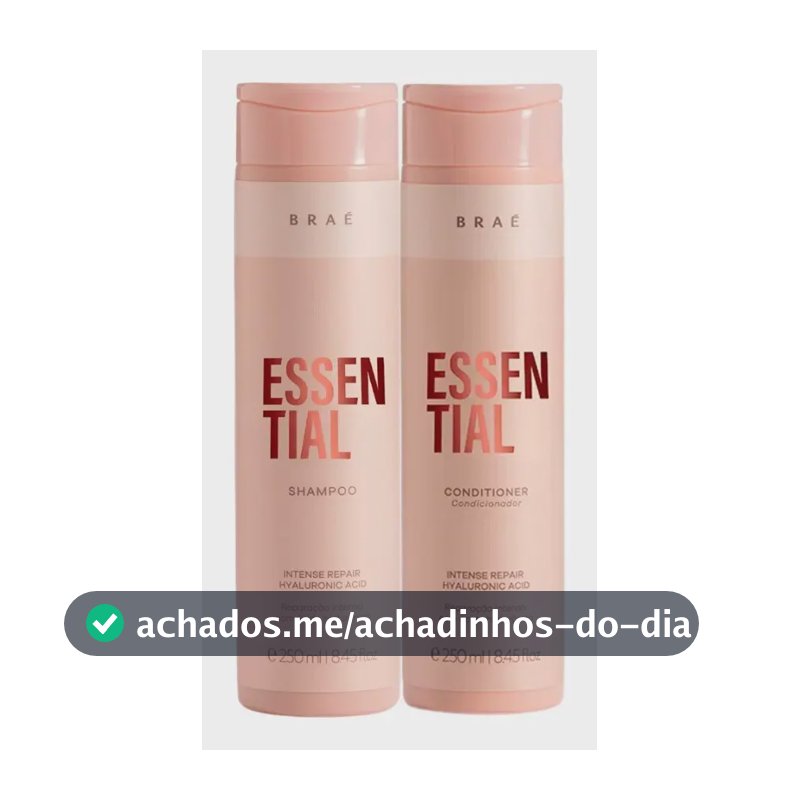 Kit Braé Essential Duo Diário Shampoo/Condicionador para Cabelos Danificados