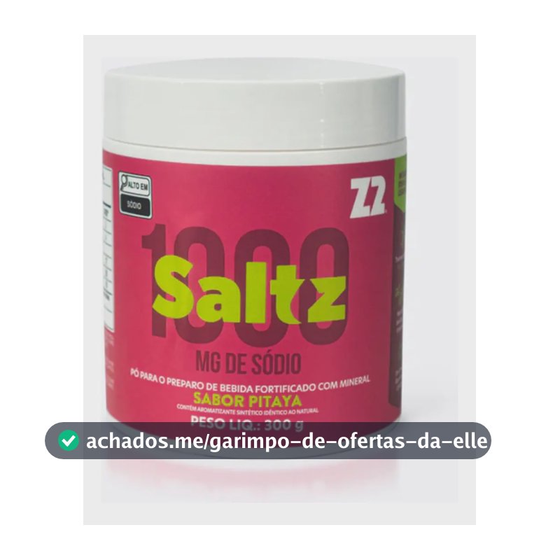 Saltz 1000 Pitaya Pó Repositor Eletrolitos Carboidratos 300g Z2