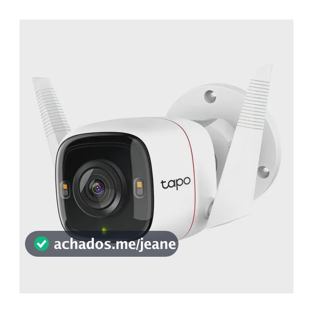 Câmera de Segurança Wi-Fi Externa TP-Link Tapo C320WS 2K 4MP IP66 Branco