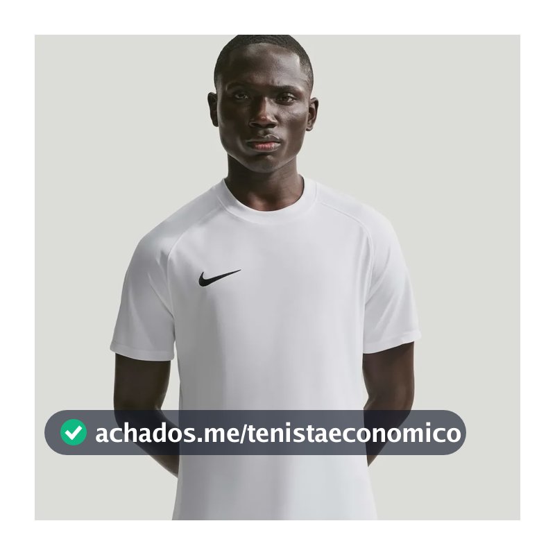Camisa Dri-fit Nike Park Masculina Branco/preto G