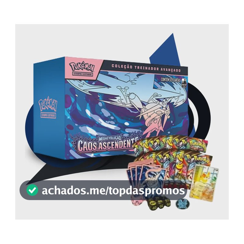 Pokémon Box Etb Treinador Avançado Coleção Caos Ascendentes Português