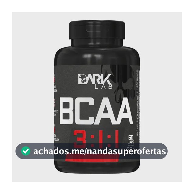 Bcaa 3:1:1 60 Caps Dark Lab Leucina Valina E Isoleucina Sabor Sem sabor