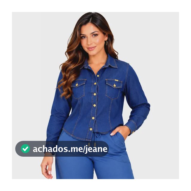 Camisa De Manga Longa Feminina, Camisa Jeans, Blusa Feminina