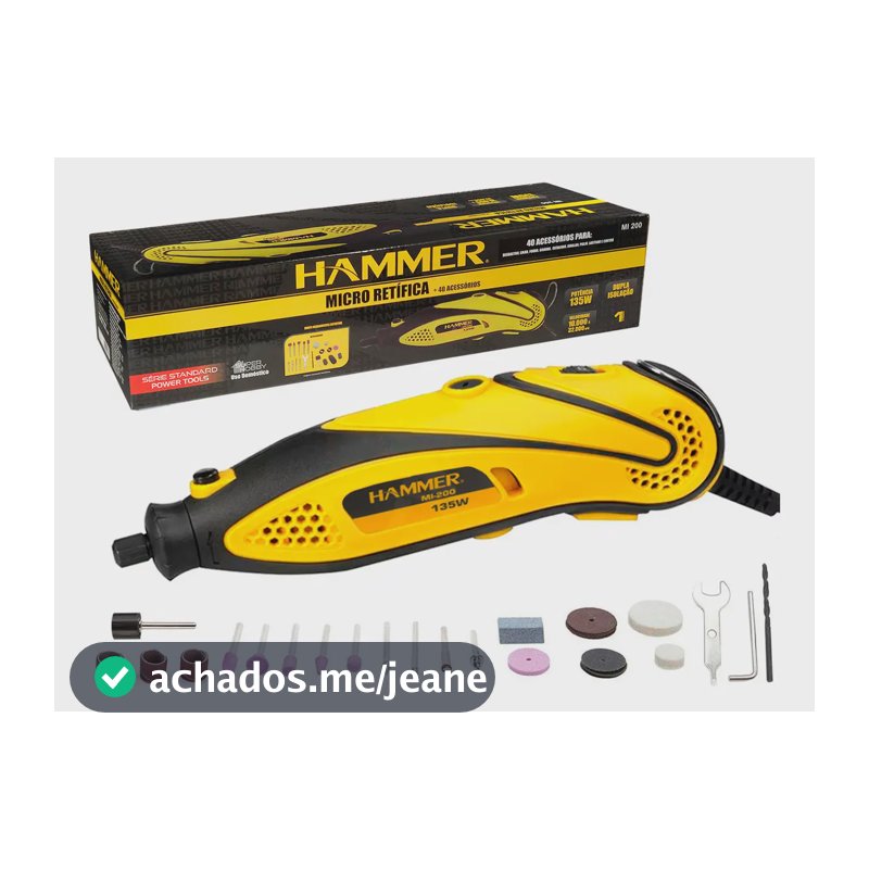 Micro Retifica Hammer MI200 Frequência 60Hz