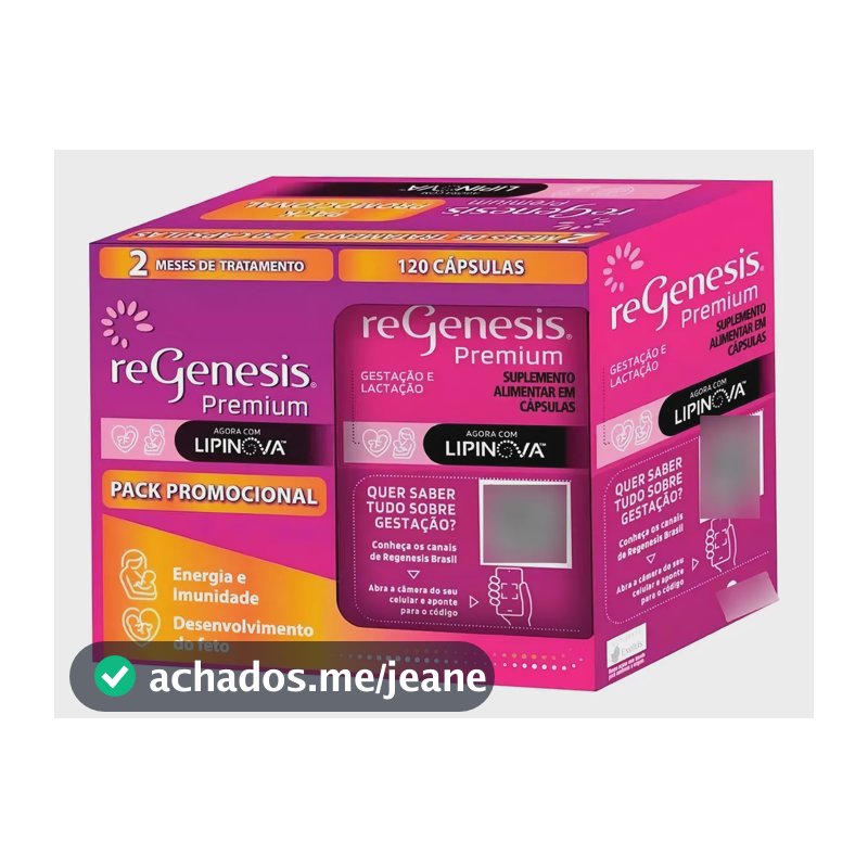 Suplemento Nutricional Exeltis ReGenesis Premium Ômega 3 Gestantes 120 Cápsulas