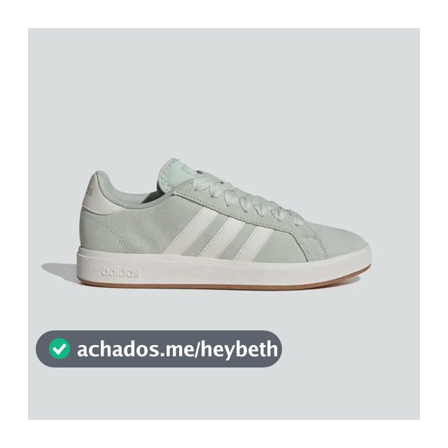 Tênis Feminino Grand Court Base 00s adidas Lingrn/cwhite/gum10 Liso 37 Br