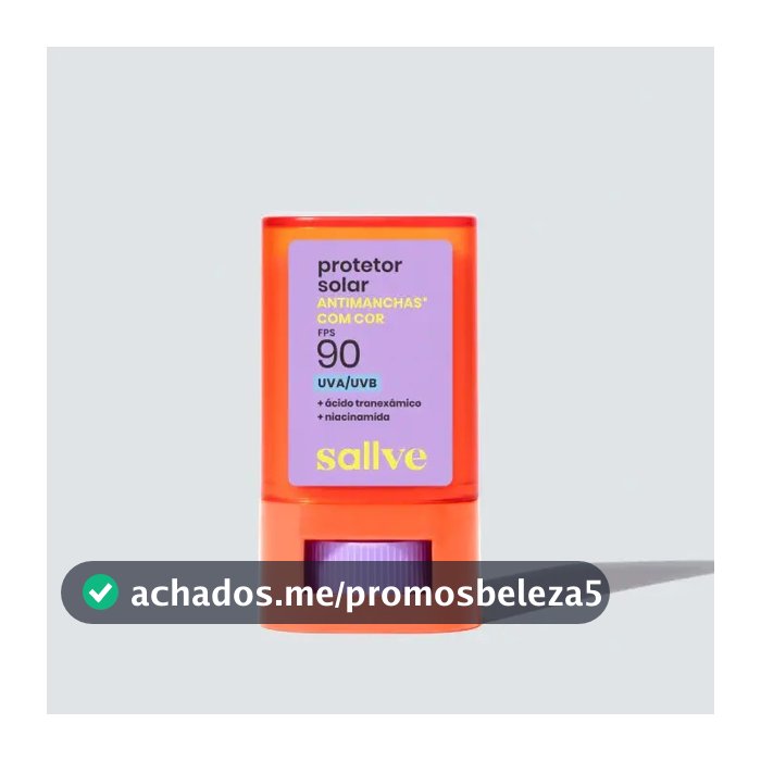 Protetor Solar Antimanchas Com Cor 2 Em Bastão 90fps Sallve
