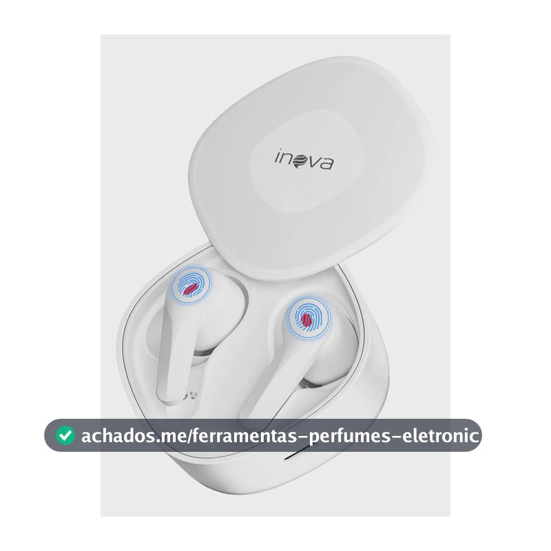 Inova Fone De Ouvido Bluetooth Bateria De Longa Todo Celular Branco