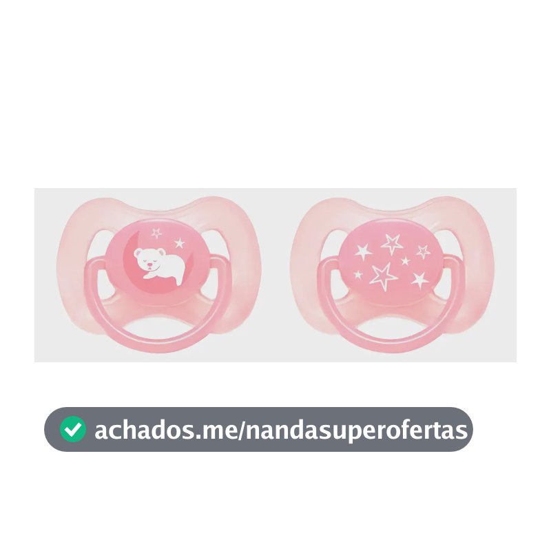 Buba Kit 2 Chupetas Comfort Tamanho 1 - Ursinho e Estrela Rosa