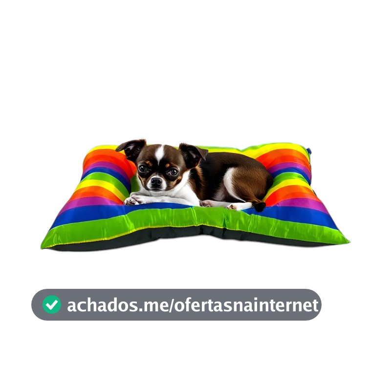 Cama Pequena Supri Pets Arco-íris LGBTQIA Para Gato Cachorro Lavável