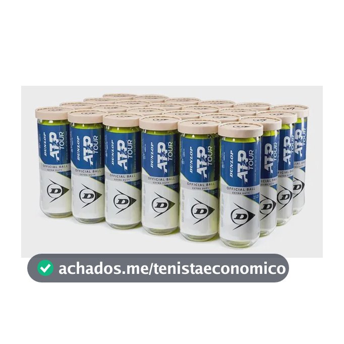 Bola De Tênis Dunlop Atp Tour - Caixa Com 24 Tubos Amarelo
