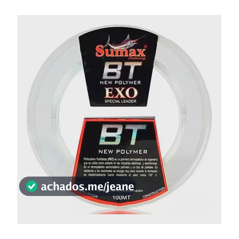 Linha Sumax Leader Fluorcarbono Exo Bt - 100m -0.35mm - 25lb