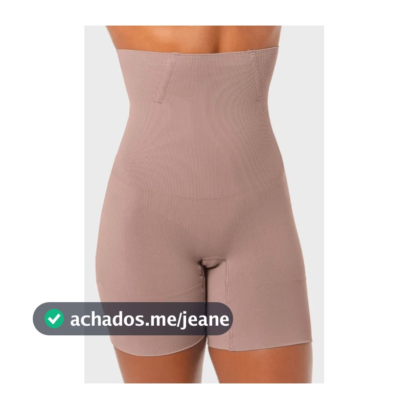Bermuda Alta Modellare Demillus 94019 Bege Rosado Tamanho P