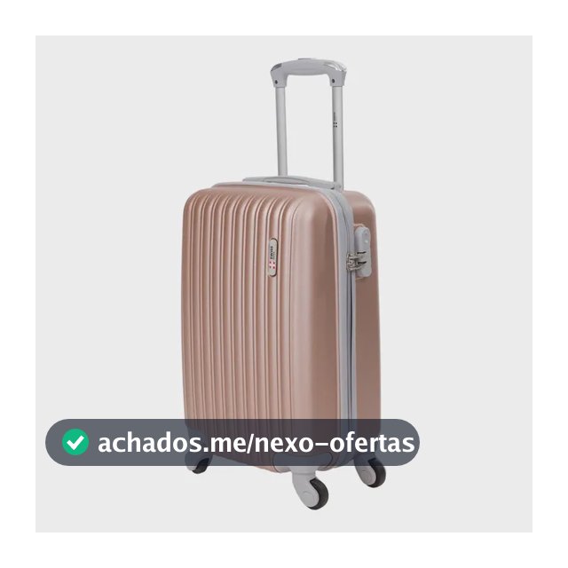 Mala de bordo 10kg ABS Rodas 360° Removíveis Londres Swiss Move Rose
