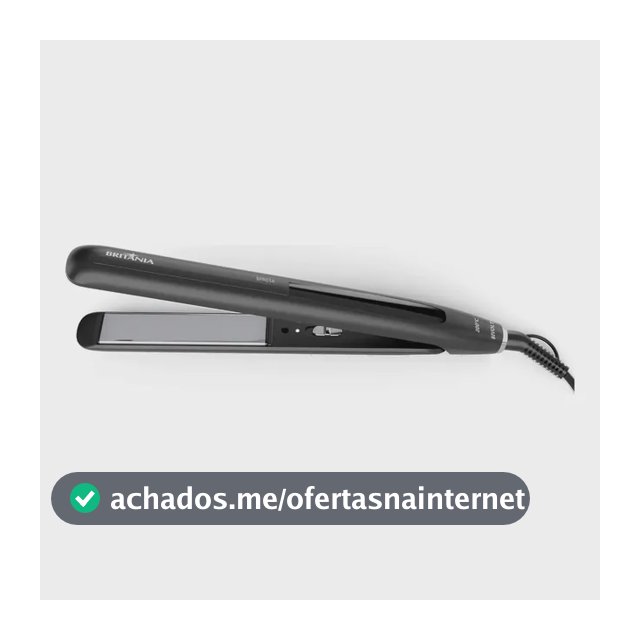 Prancha de Cabelo Britânia Revestimento Cerâmico 200°C BPR03A