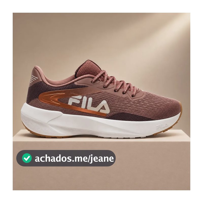 Tênis Fila Outrun Feminino Treino Academia Original Oferta Marrom/terroso 36 Br
