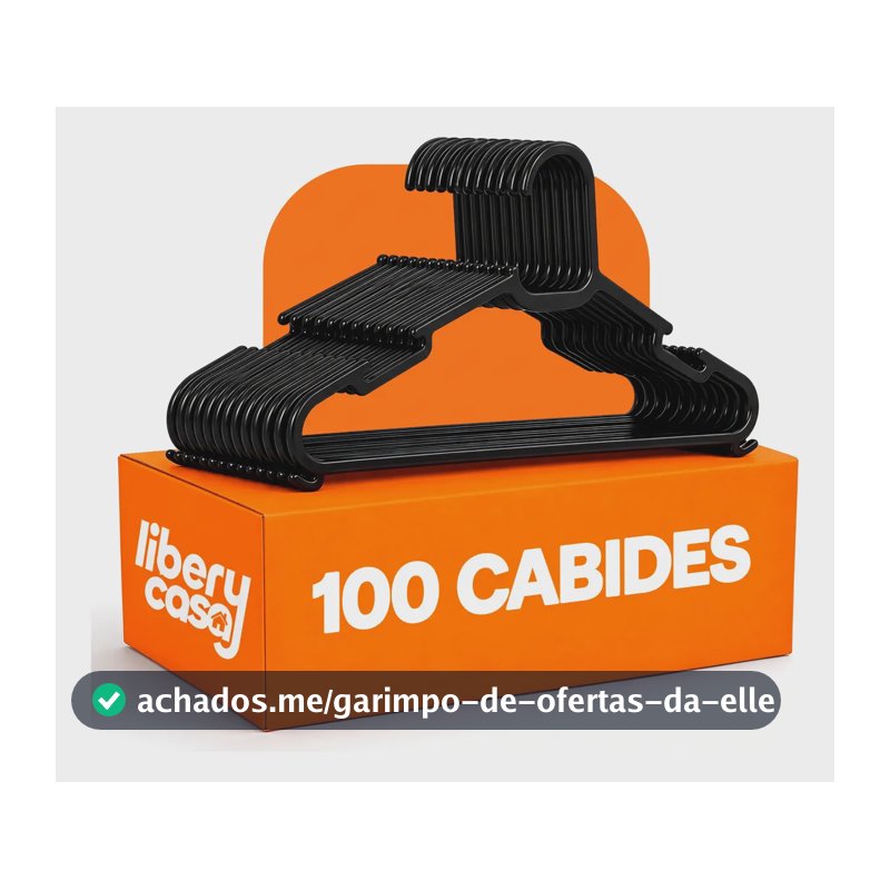 Kit 100 Cabide Adulto Preto Reforçado Organizador Combate Antideslizante Slim Adulto Kit Cabides Antiderrapante Para Roupa