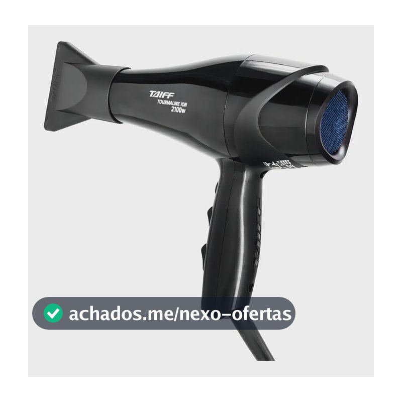 Secador de Cabelo Taiff Tourmaline 2100w Profissional Cor Preto