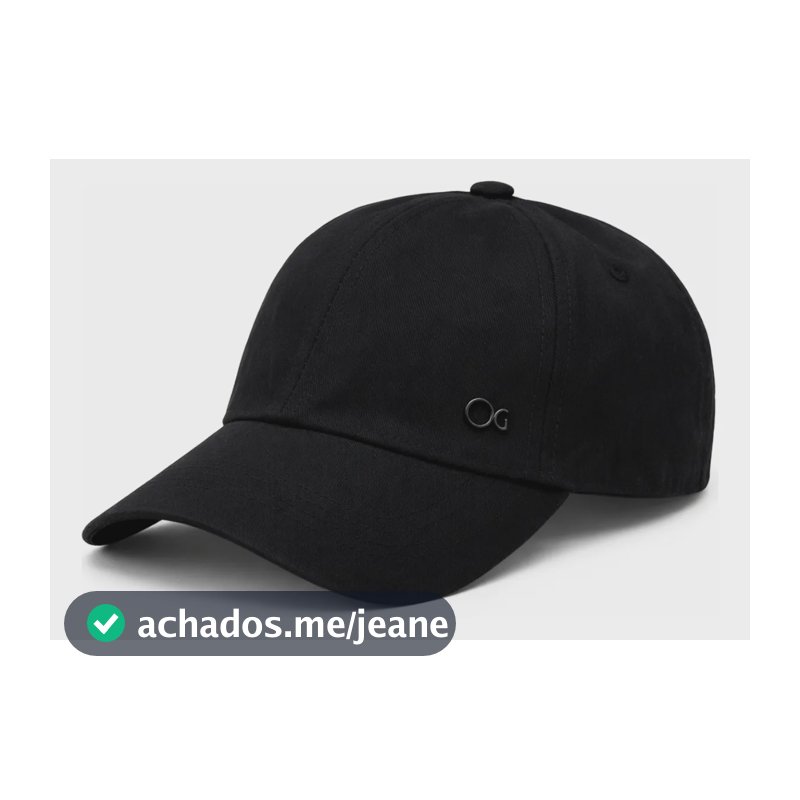 Boné Ogochi Básico Algodão Aba Curva Masculino Premium Preto Único Liso