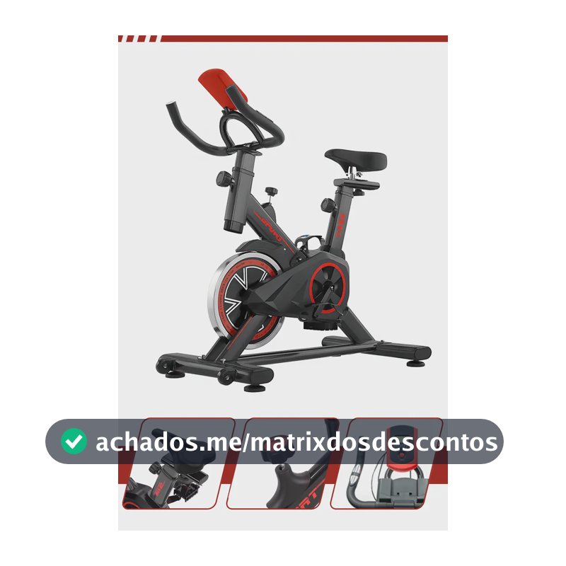 Bicicleta Ergométrica Spinning Redfin Roda De Inércia 6kg Bike Indoor Vertical Residencial Resistência Ajustável Display Lcd Multifunção Banco Regulável Guidão Ergonômico Pedal Com Presilha