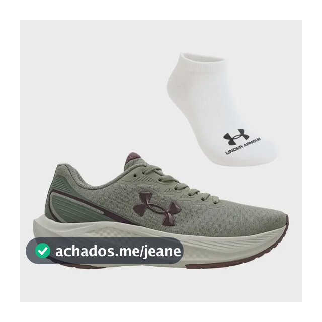 Tênis Under Armour Charged Wing 2 Com Meia Academia Feminino